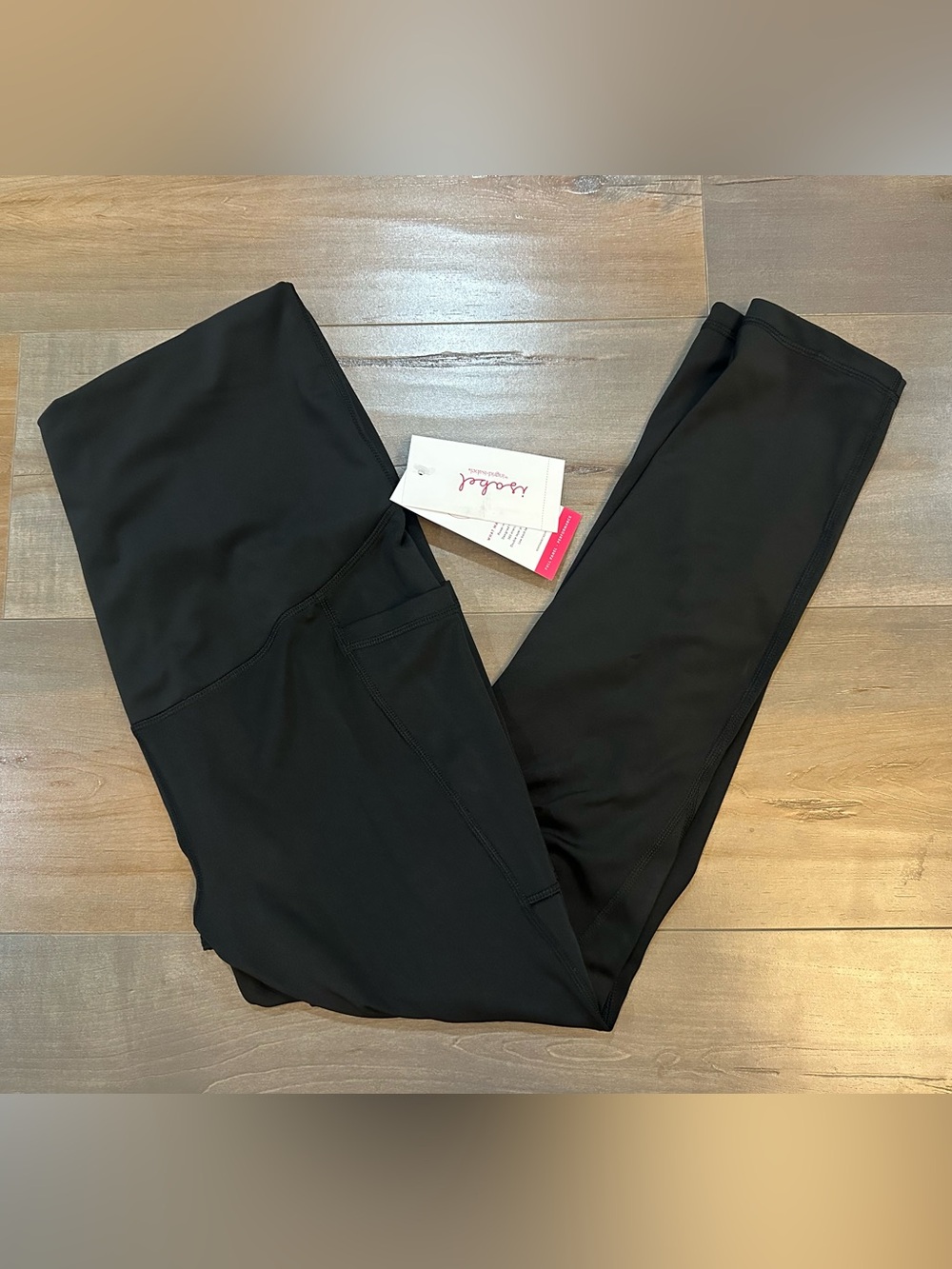 Isabel Maternity by Ingrid & Isabel Black Maternity Leggings with Phone Pocket